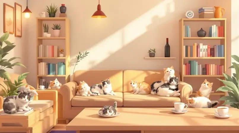 猫咪咖啡馆 - 亚洲av影视热门短片封面
